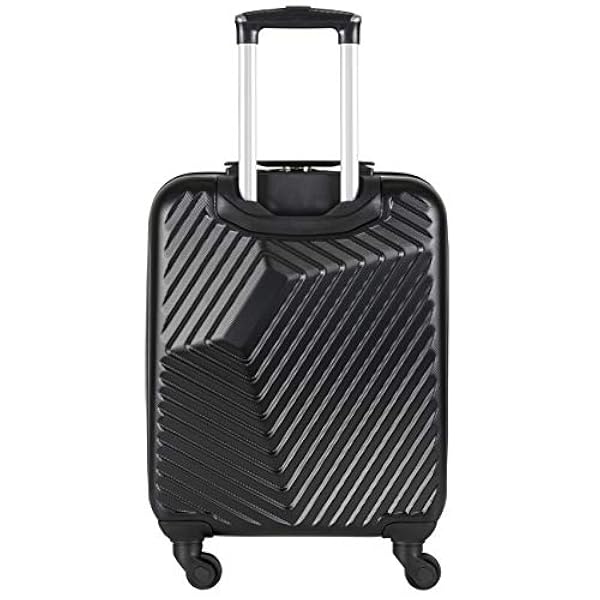 Flight Knight ABS 3 Taglia Valigia Leggera Dimensione Massima Per Lufthansa, Wizz Air, Swiss international E Tanti Altri! Trolley Bagaglio A Mano 55x40x23 cm Grande Bagaglio Da Stiva 4 Rotelle.